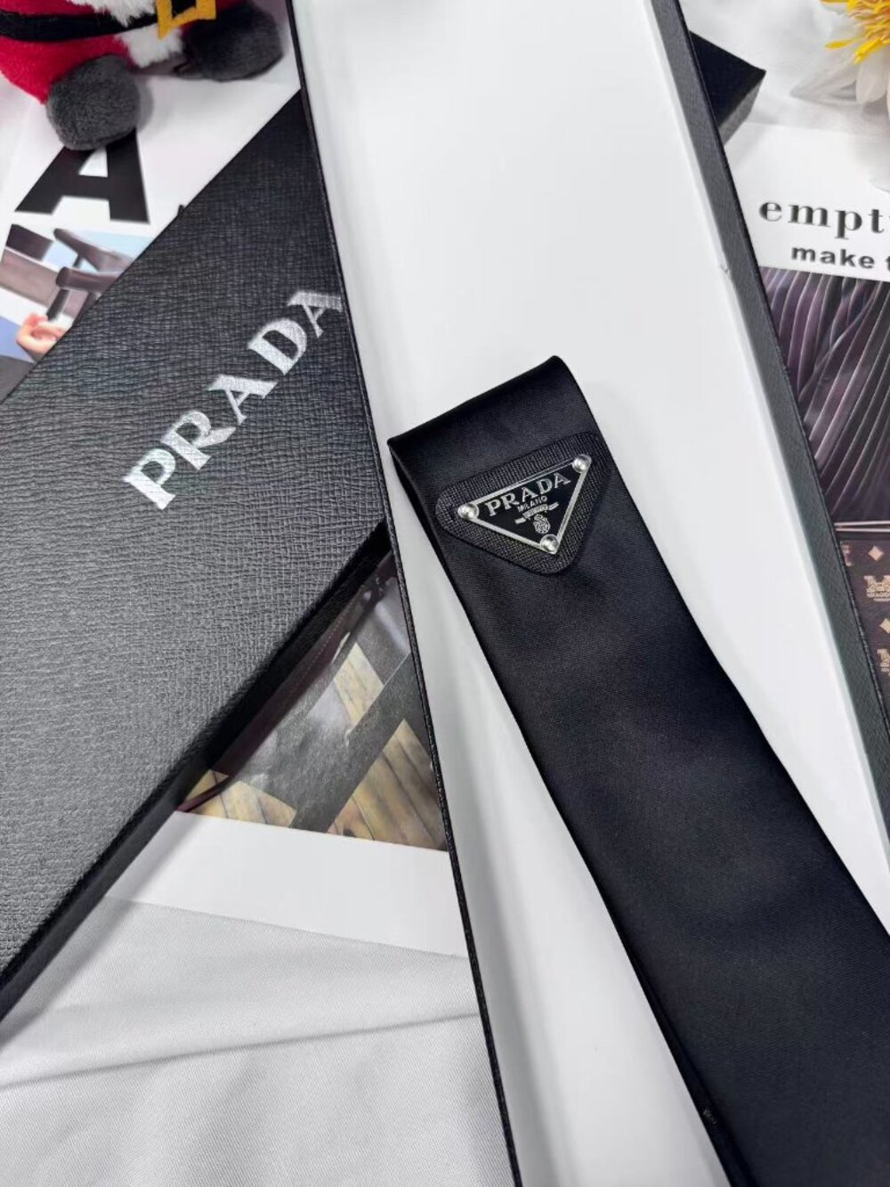 🚭Prada Black Tie Unisex | Business Wedding Office Gift😎(Gift box) - Picture 3 of 7
